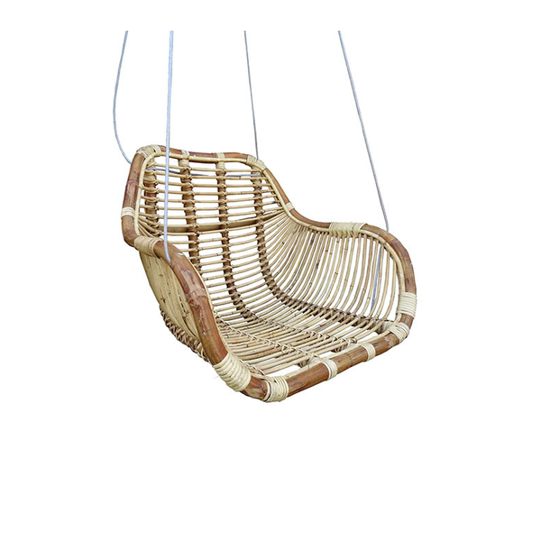 Van der Leeden Van der Leeden Rotan hangstoel Fly - (L)66 x (B)65 x (H)49 cm - Steel Wire