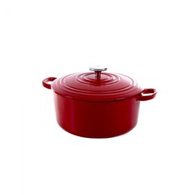 BK Cookware Bourgogne Braadpan - Chili Red - 20 cm - Gietijzer