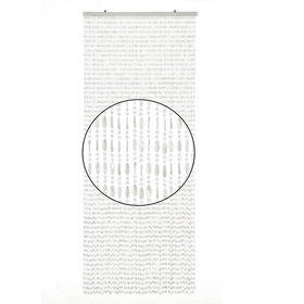 Wicotex Vliegengordijn Charlotte - 100x240 cm - Transparant/Wit