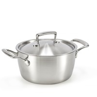 Habonne Queen Kookpan - 20 cm - RVS - met deksel