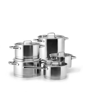 Habonne Robust Kookpannenset - 5-delig - RVS