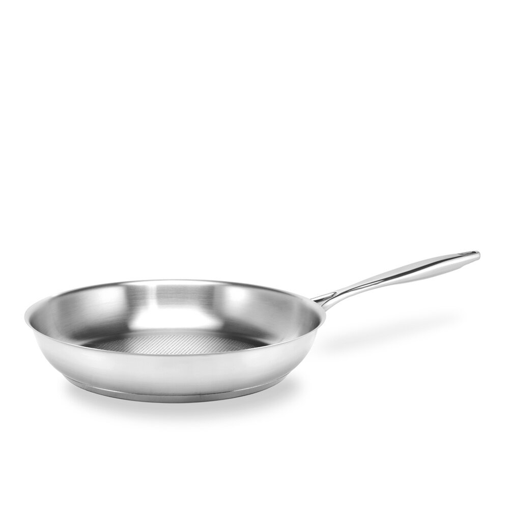 RÖSLE ELEGANCE Braadpannen, 2-delige set, hoogwaardige universele pannen met robuuste anti-aanbaklaag ProPlex, 20 en 28 cm, roestvrij staal 18/10, geschikt voor inductie, vaatwasmachinebestendig