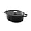 DUCQ DUCQ Ovale Braadpan - Black - 31 x 24 cm - Gietijzer