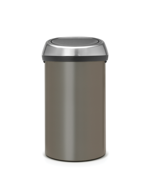 Brabantia Touch Bin Afvalemmer 60ltr Platinum/Matt Steel Fingerprint Proof