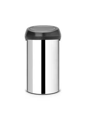 Brabantia Touch Bin Afvalemmer 60ltr Brilliant Steel/Matt Black