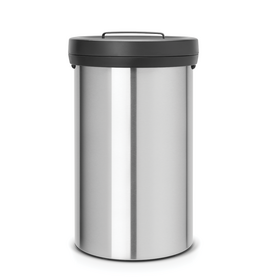Brabantia Big Bin afvalemmer 60ltr Matt Steel Fingerprint Proof/Matt Black