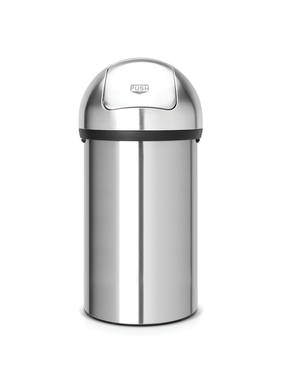 Brabantia Push Bin afvalemmer 60ltr Matt Steel
