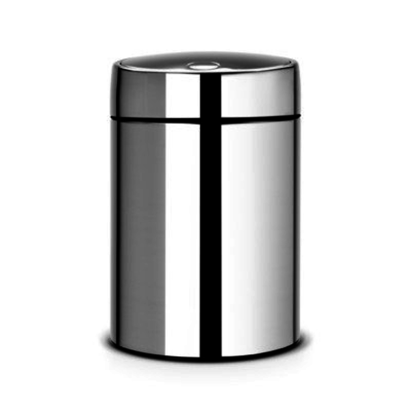 Brabantia Slide Bin wandafvalemmer 5ltr Brilliant Steel