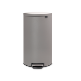 Brabantia Flatback+ pedaalemmer 30ltr Mineral Concrete Grey