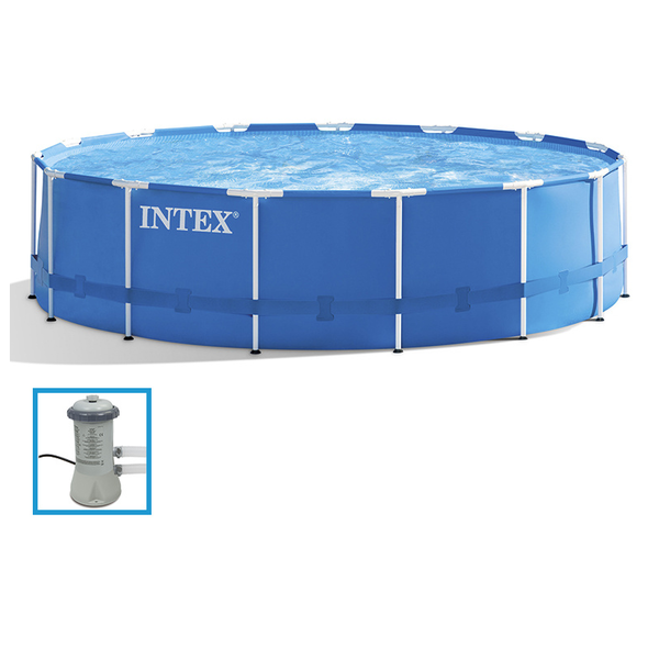 Intex Metal Frame zwembad 366x76cm + filterpomp