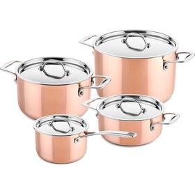 DUCQ DUCQ Kookpannenset - 4 delig - Koper - Inductie