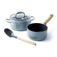 Greenpan Mayflower Keramische Kookpannenset - 3 delig - met 1 accessoire