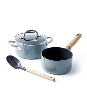 Greenpan Mayflower Keramische Kookpannenset - 3 delig - met 1 accessoire