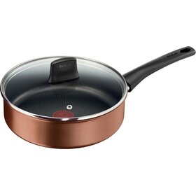 Tefal Resource Hapjespan - 24 cm - Glazen deksel - Duurzaam