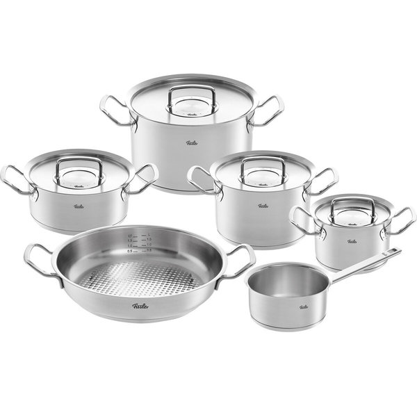 Fissler Fissler Original Profi Collection - 6 Delig - Hapjespan - Steelpan - RVS deksels