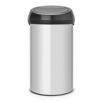 Brabantia Touch Bin Afvalemmer 60ltr Metallic Grey