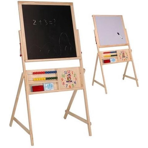 Schoolbord Hout 2 in 1