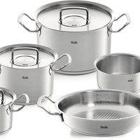 Fissler Original Profi Collection 2022 - 5 Delig - Steelpan - Hapjespan - RVS deksels