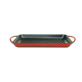 Relance Relance Grillplaat - Gietijzer - 33x22 cm - rood/zwart