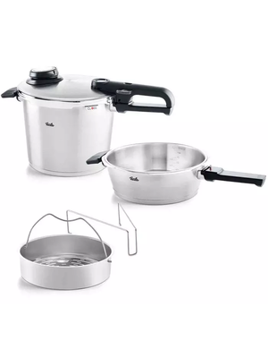 Fissler Fissler Vitavit Premium Snelkookset met Inzet, 2,5L / 6L