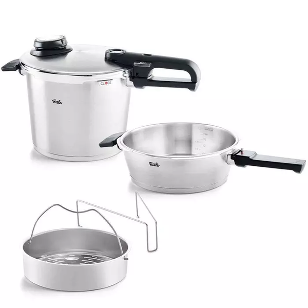Fissler Fissler Vitavit Premium Snelkookset met Inzet, 2,5L / 6L