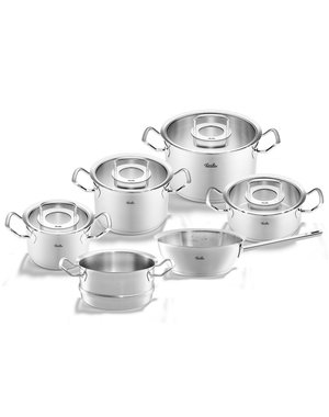 Fissler Original-Profi Collection Pannenset Met Stoominzet en Glasdeksels 6-delig