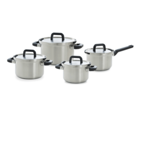 BK Cookware Flow Cool Kookpannenset - RVS - Veilig afgietsysteem