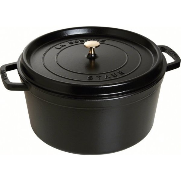 Staub Staub Braadpan - Rond - 34 cm - Zwart