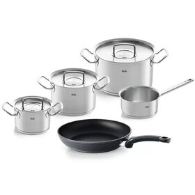 Fissler Original Profi Collection 2022 - 5 Delig - Steelpan en Levital koekenpan - RVS deksels
