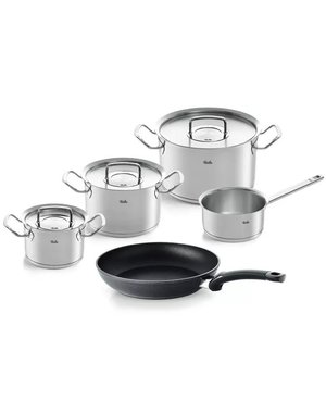 Fissler Original Profi Collection 2022 - 5 Delig - Steelpan en Levital koekenpan - RVS deksels