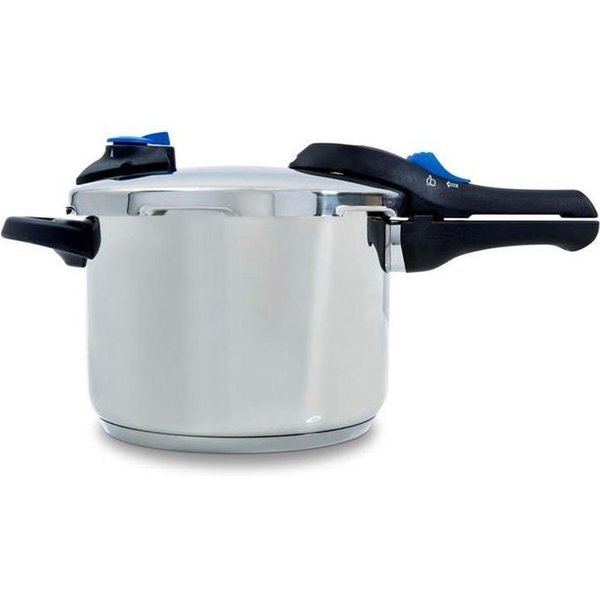 BK Cookware Bk Snelkookpan met matte RVS afwerking 22cm - 6L