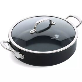 Greenpan Greenpan Barcelona Pro Hapjespan met Glasdeksel, 30cm