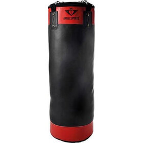 Longfield Games Bokszak 10 kg PVC leer Kleur rood/zwart, hoogte 60 cm