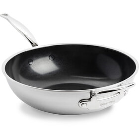 Greenpan GreenPan Premiere Wok - 30 cm - RVS - Inductie