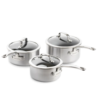 Greenpan Premiere pannenset 6-delig - RVS Triply