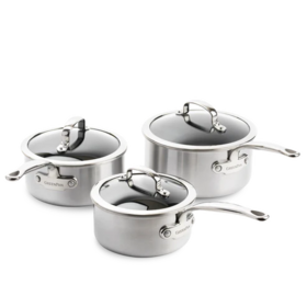 Greenpan Premiere pannenset 6-delig - RVS Triply