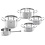 Fissler Fissler Original Profi Collection Pannenset Downdraft met Steelpan en RVS Deksels, 5-delig