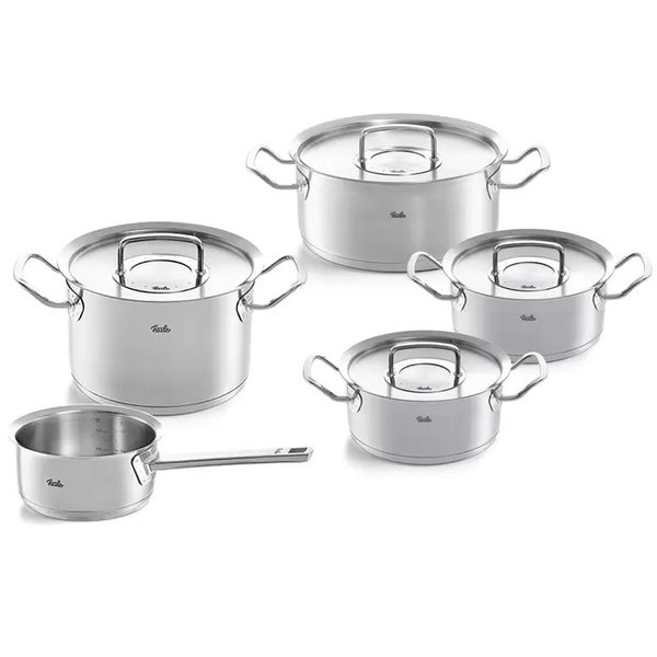 Fissler Fissler Original Profi Collection Pannenset Downdraft met Steelpan en RVS Deksels, 5-delig