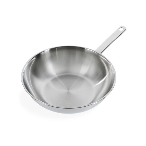 BK BK Bright RVS wokpan - 28cm
