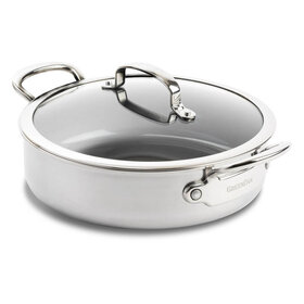 Greenpan Premiere Hapjespan met deksel - 26 cm - RVS