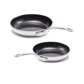 Greenpan GreenPan Premiere Koekenpannenset - Ø 24 cm + 28cm - RVS