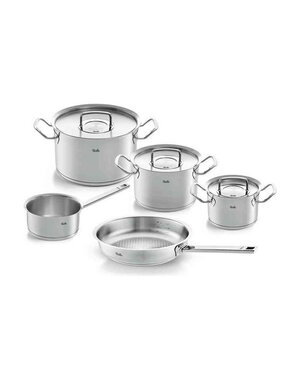Fissler Original Profi Collection- 5 Delig - Steel- en koekenpan - RVS deksels