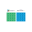 CONNETIX  CONNETIX - 2 Basisplaten 30 x 30 cm - Groen en Blauw