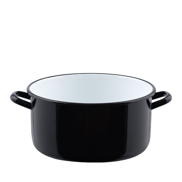 RIESS RIESS kookpan / braadpan Zwart 24cm 4L - Emaille