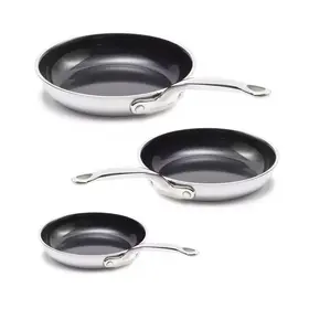 Greenpan GreenPan Premiere Koekenpannenset - Ø 20 + 24 + 28cm - RVS