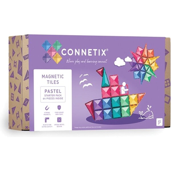Connetix CONNETIX Pastel Starterset Pack 62 pc