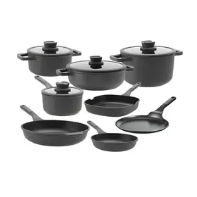 BergHOFF BergHOFF Leo Stone+ Pannenset 8-delig - Downdraft