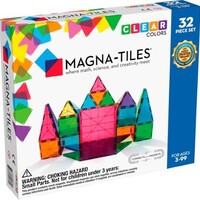 Magna Tiles Clear Colors bouwset - 32 stuks