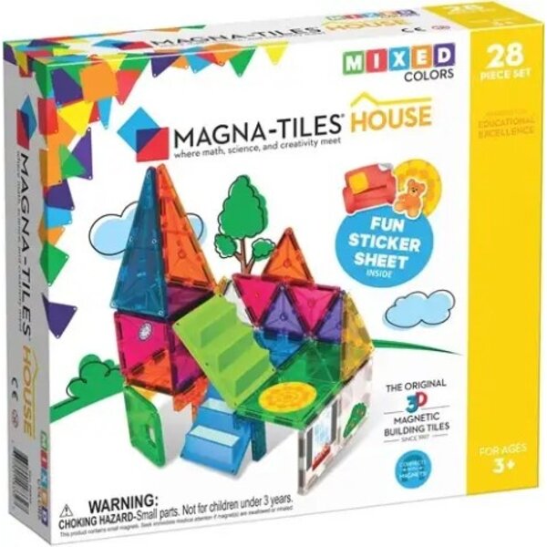 Magna Tiles Magna Tiles House Clear Colors - 28 stuks