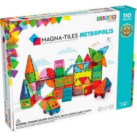 Magna Tiles Magna Tiles Metropolis Clear Colors - 110 stuks